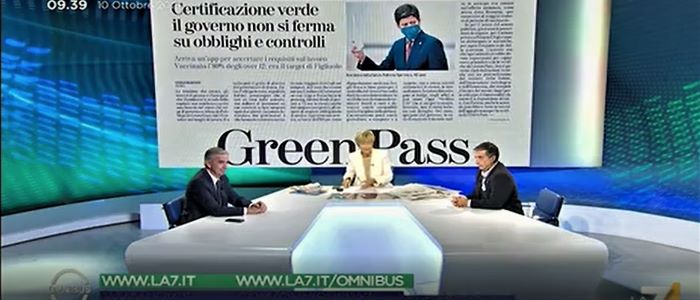 MEDIA – Granelli a Omnibus (La7): ‘Chiarire e semplificare l’uso del green pass in MPI’
