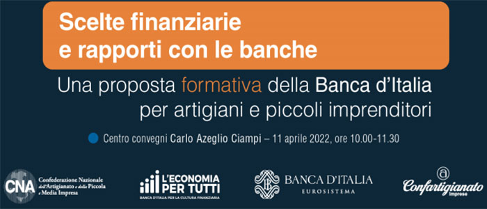 CREDITO – Scelte finanziarie e rapporti con le banche: al via il progetto formativo con Banca d’Italia