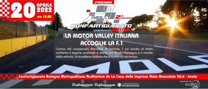 MOTORI – Il 20 aprile il Premio Confartigianato Motori torna in pista con ‘Imola 2022. GP Emilia-Romagna’