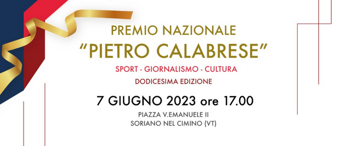 ANCoS – ANCoS Confartigianato Persone promuove il Premio “Pietro Calabrese” per i protagonisti dello sport, del giornalismo e della cultura italiana
