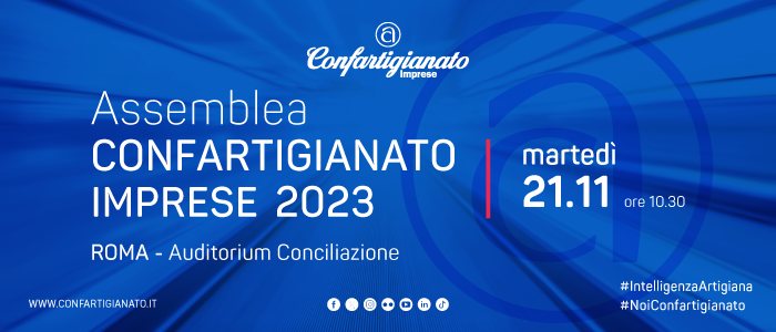 EVENTI – Il 21 novembre a Roma l’Assemblea Nazionale di Confartigianato